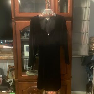 Velvet black dress